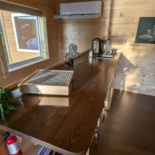 Moderne Heizungs- und Klimaanlage in unserem Haus am Seeufer, die für ein angenehmes Klima während der gesamten Jahreszeiten in Wisconsin sorgt.